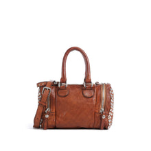 Britney cognac top handle bag