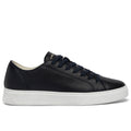 Crime London: Crime London Raw Cut men's sneakers in dark blue raw-cut leather