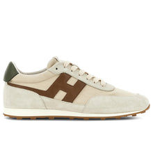 Athletic white green brown