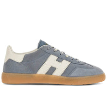 Women's Hogan Cool sneakers in light blue suede with white H