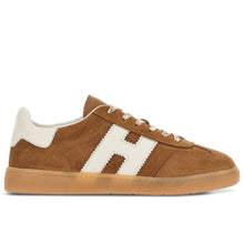 Hogan Cool women's sneakers in leather suede color with ivory H