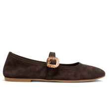 Umbria flat mary jane dark brown
