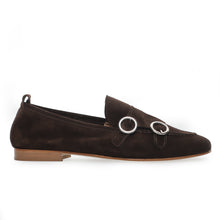 Dark brown double monk strap
